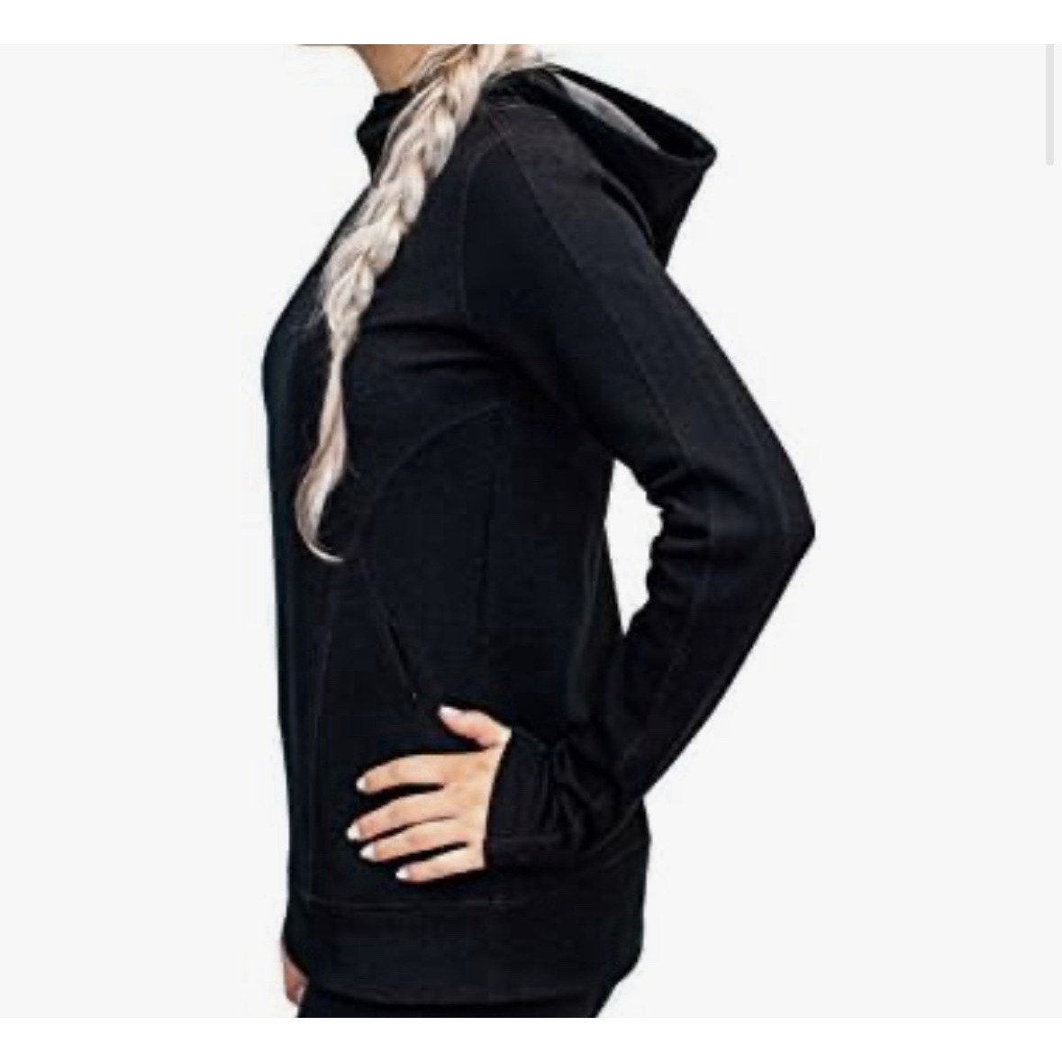 Nwt Woolx Women's Elsie Heavyweight Merino Wool Pullover Performance Hoodie Sz L — image 2 of 8